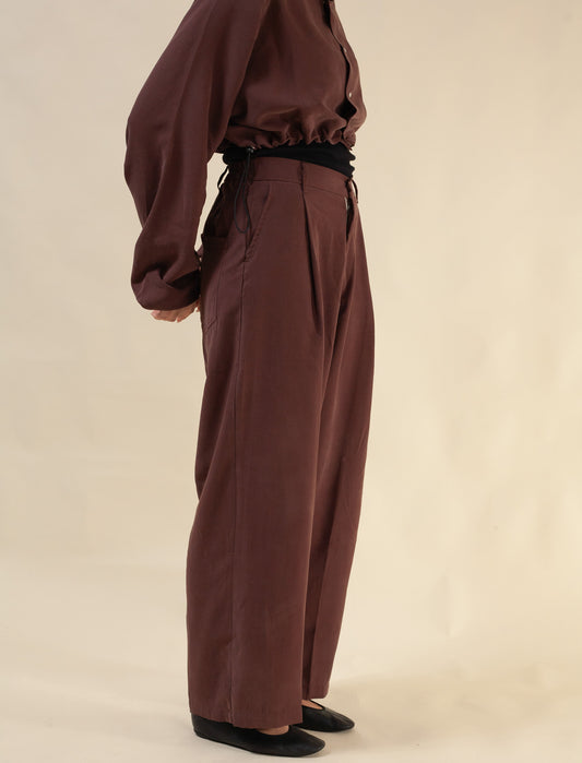 Shibuya Pants Tensel Twill (Beetroot)
