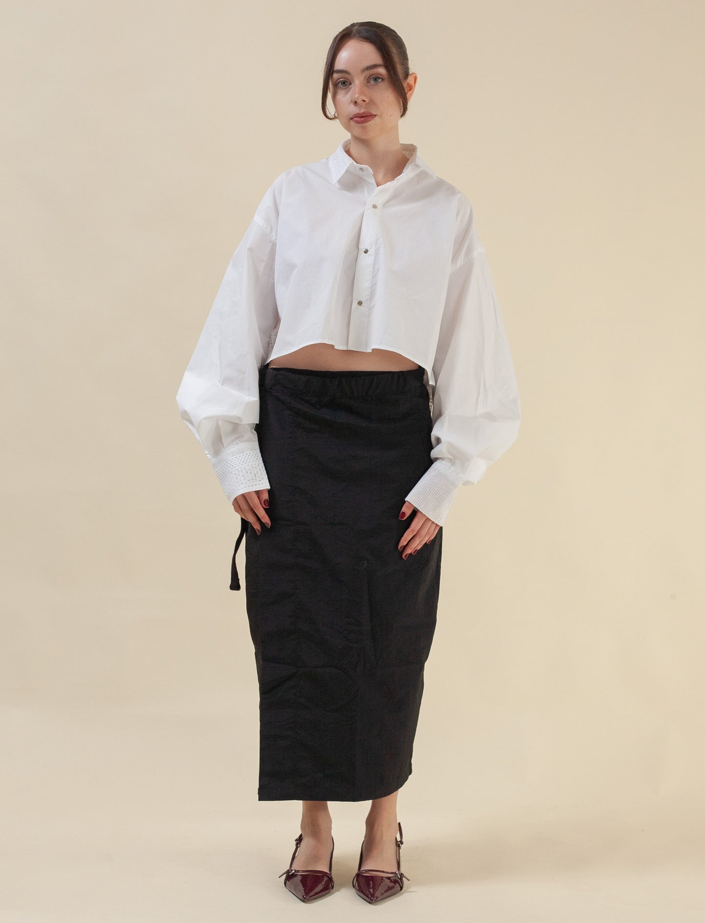 Zen-Zen Wrap Skirt (Black)