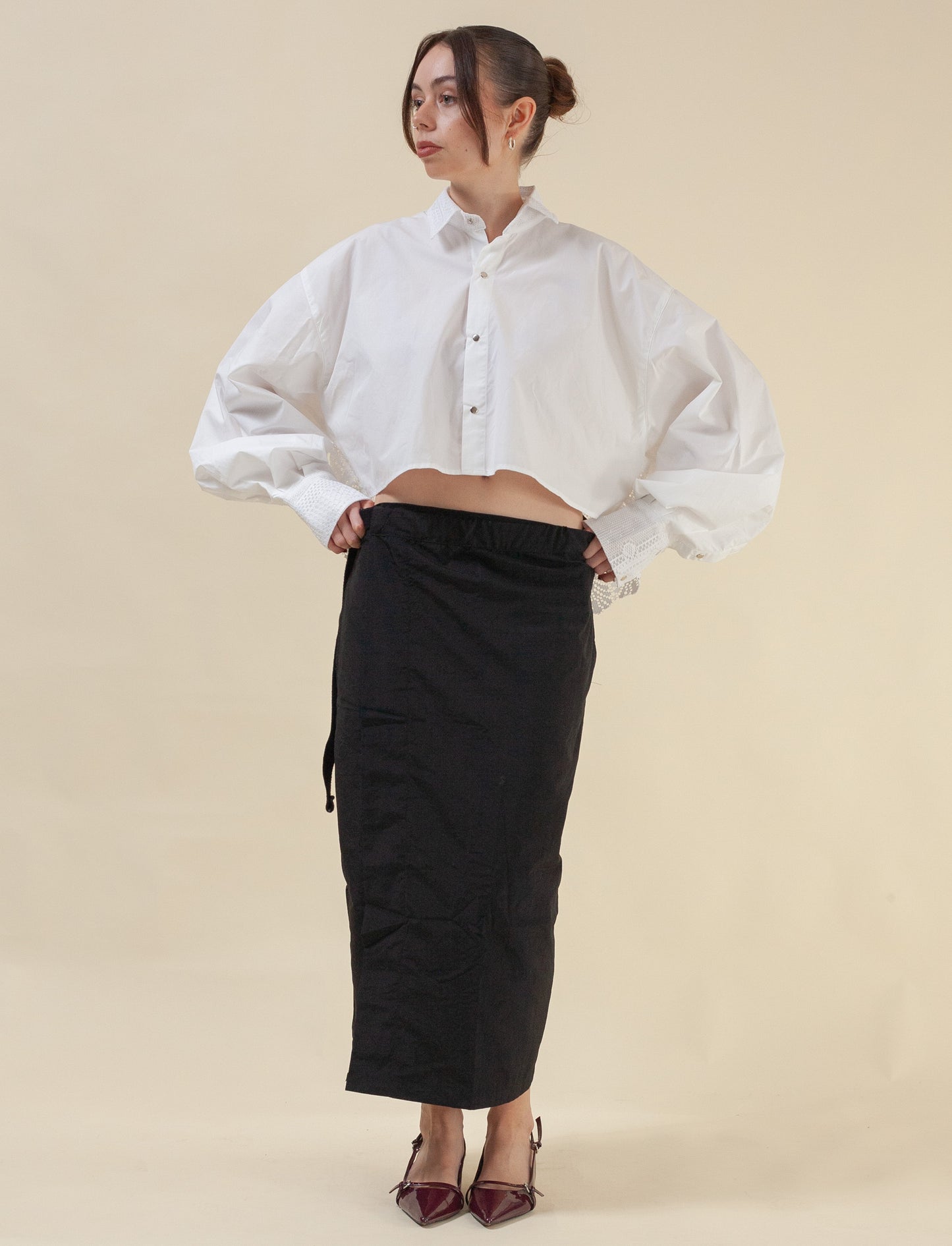 Zen-Zen Wrap Skirt (Black)