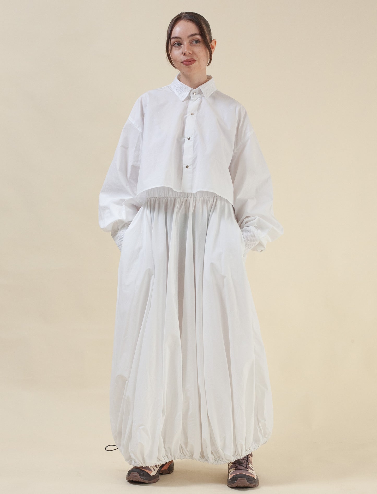 Ginza Skirt ( White Poplin )