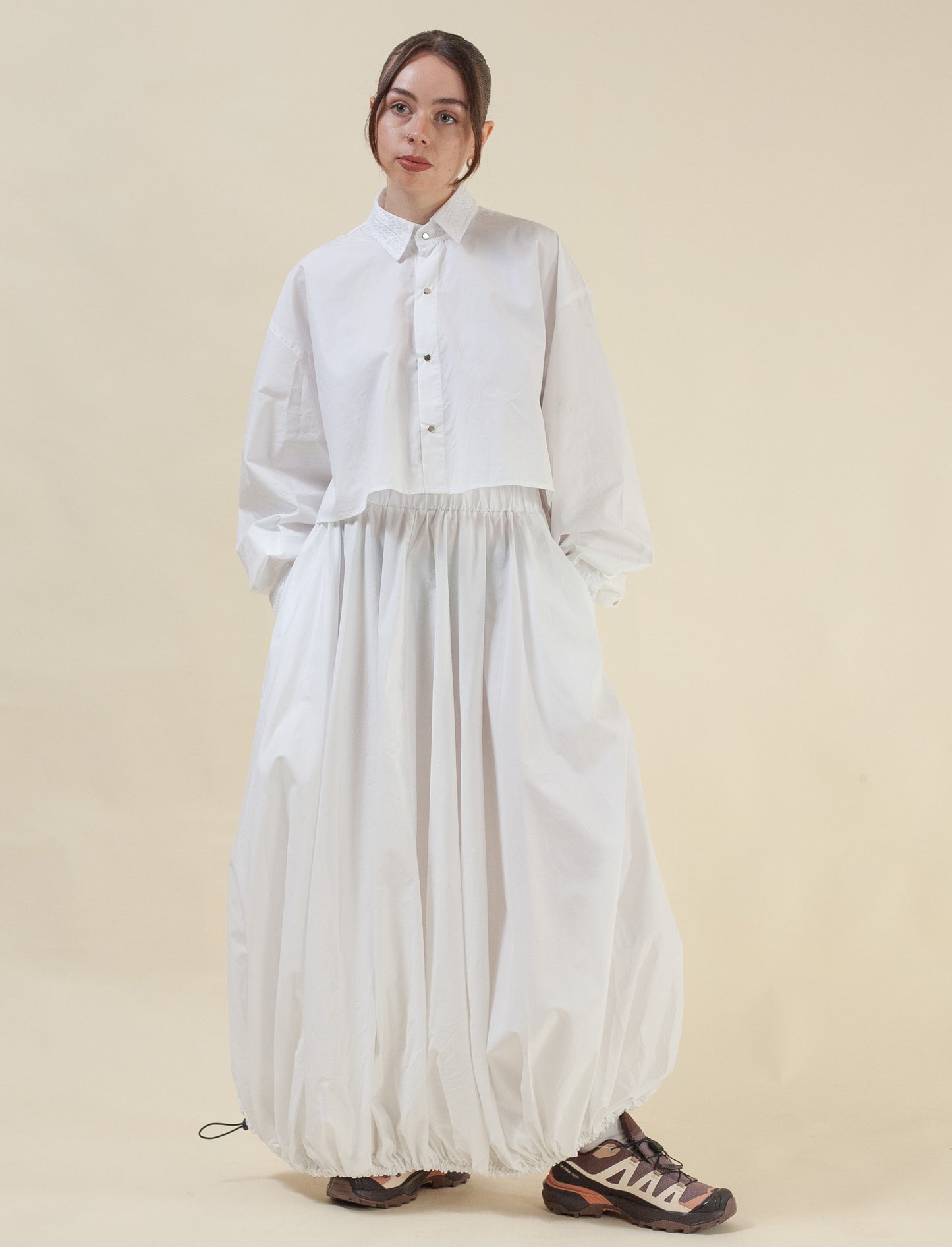 Ginza Skirt ( White Poplin )