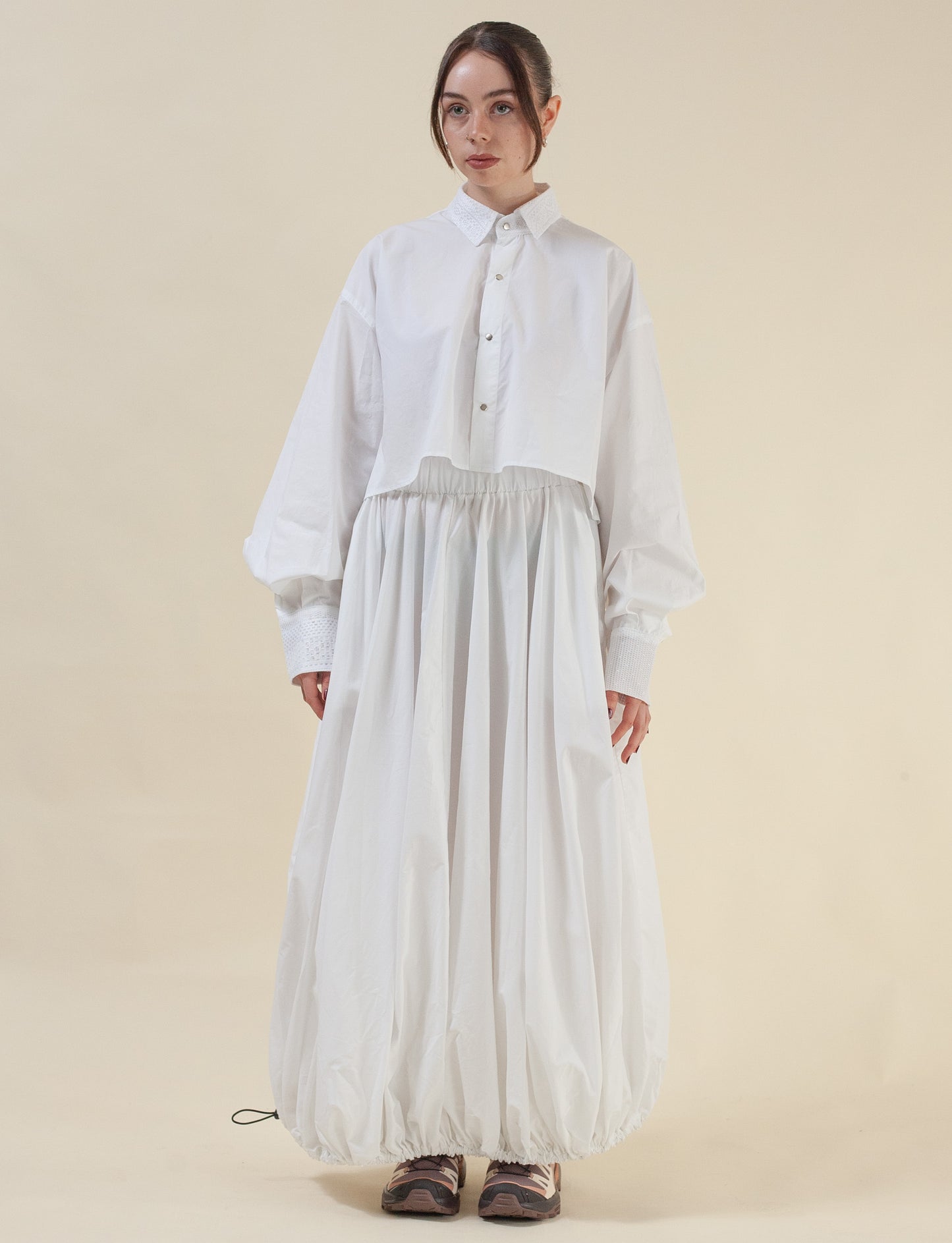 Ginza Skirt ( White Poplin )