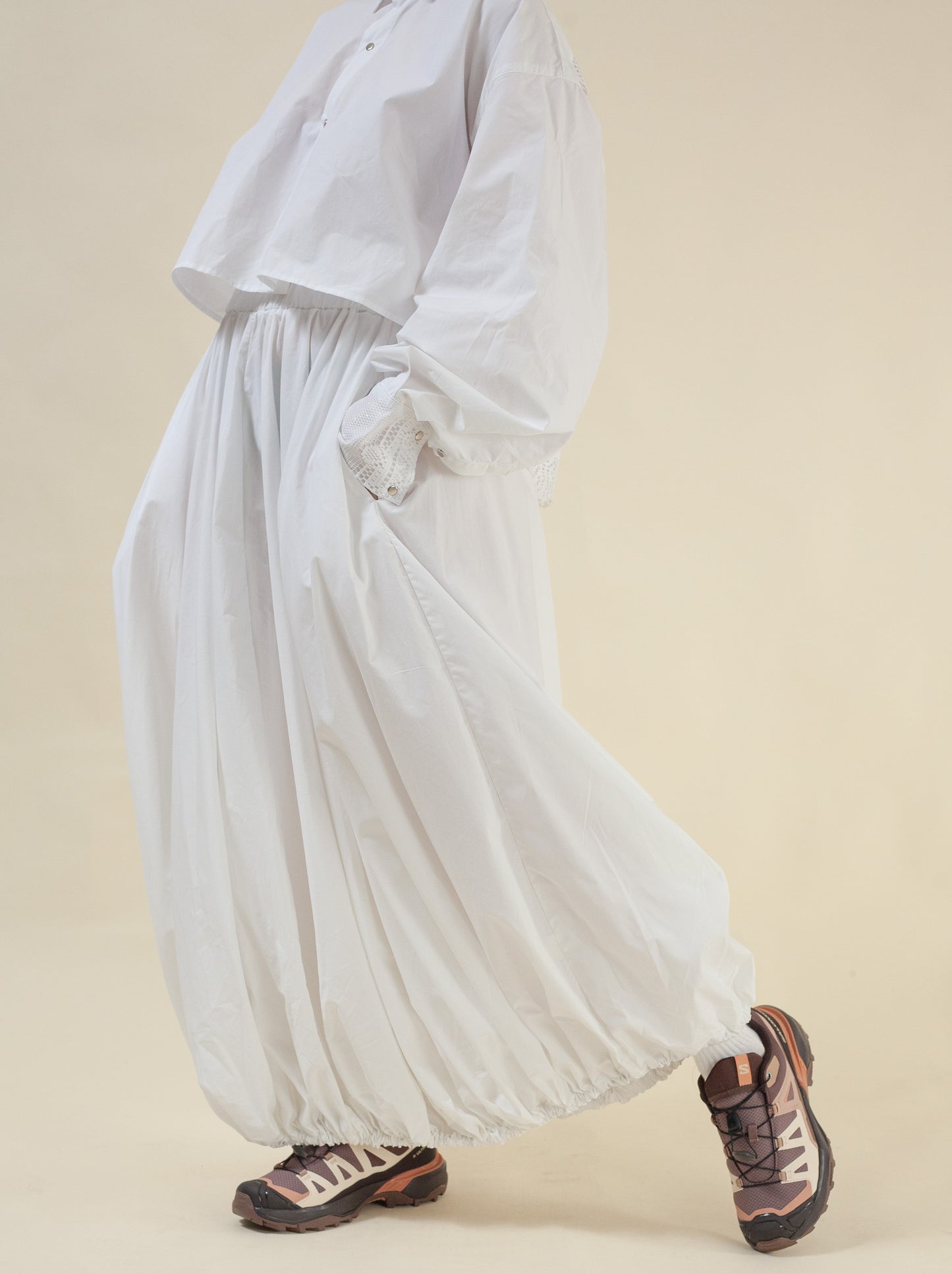Ginza Skirt ( White Poplin )