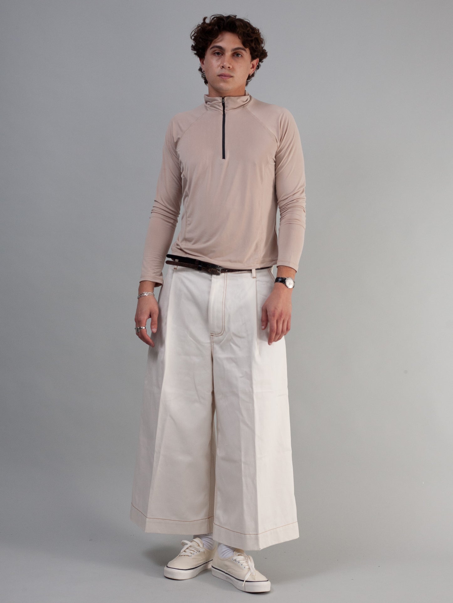 Demna Cropped Jeans ( Off-White )