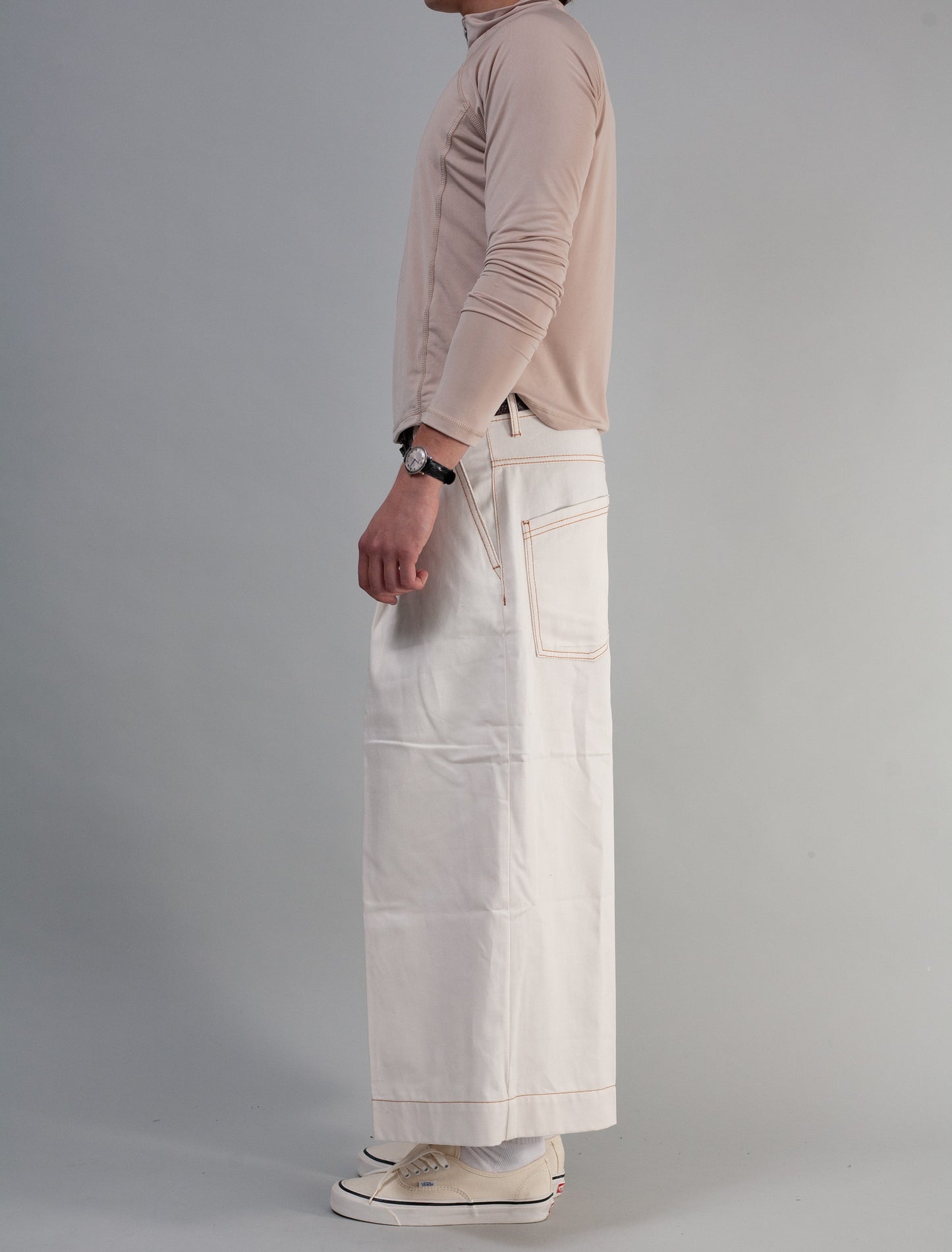 Demna Cropped Jeans ( Off-White )