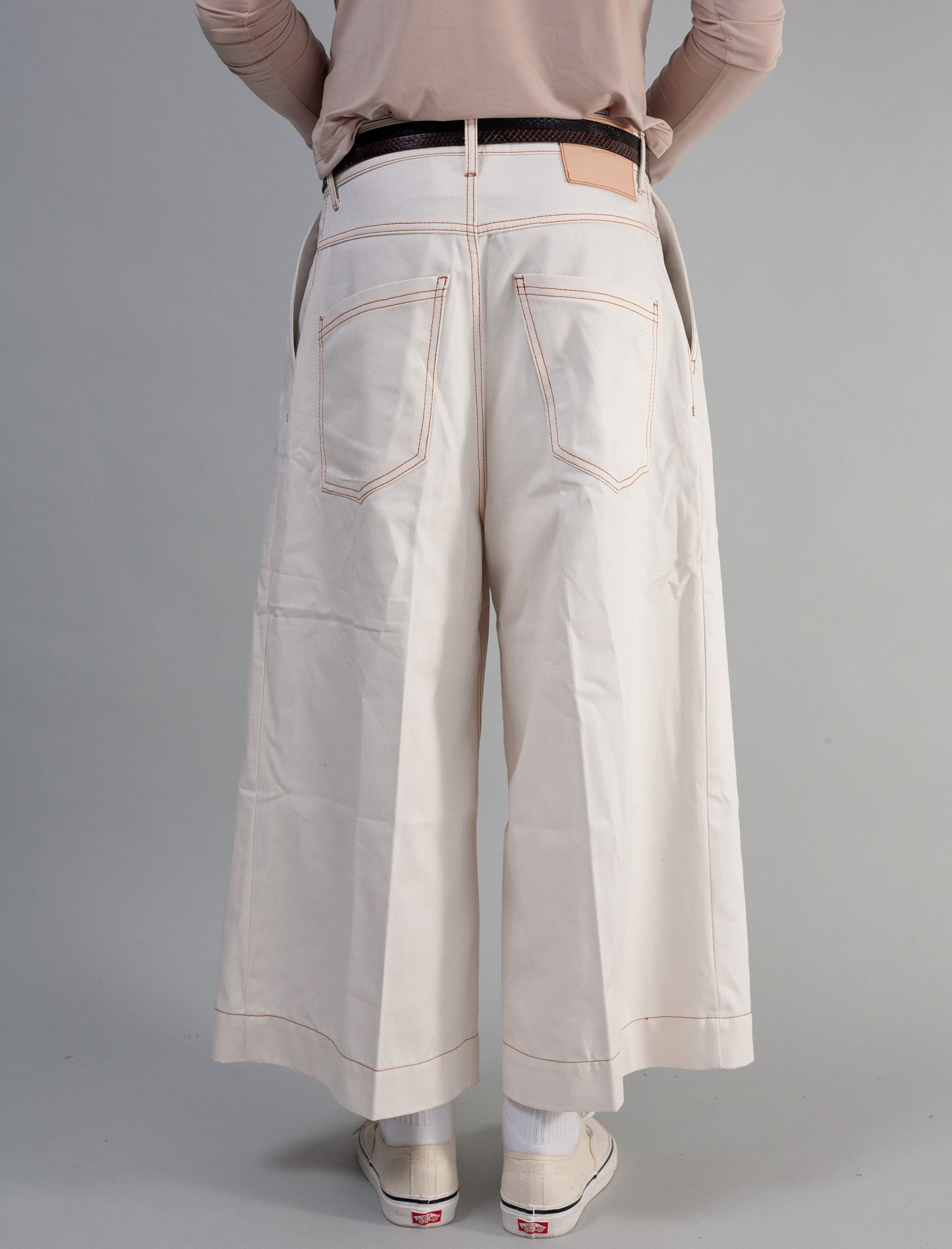 Demna Cropped Jeans ( Off-White )