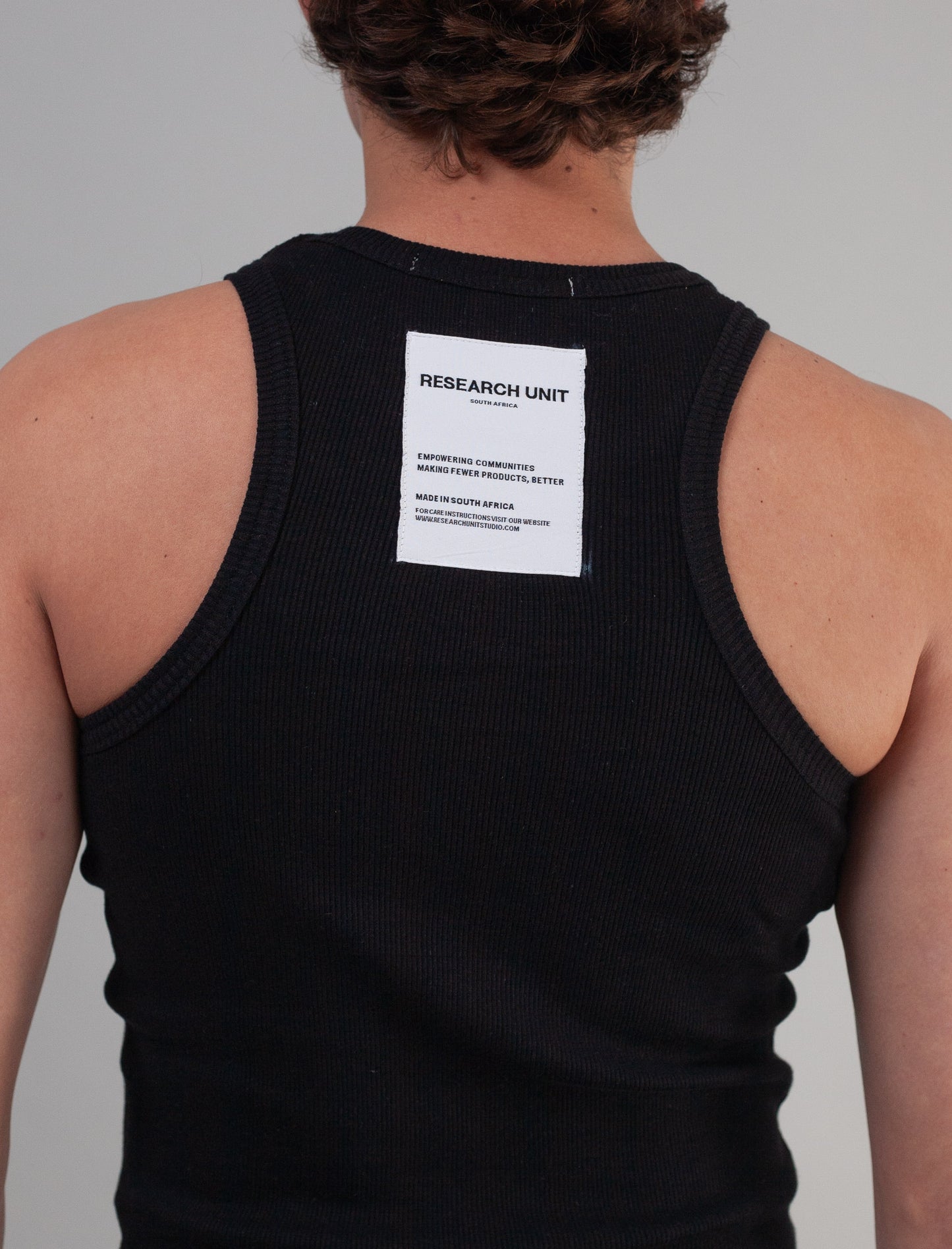 Ribbed Vest (Black)