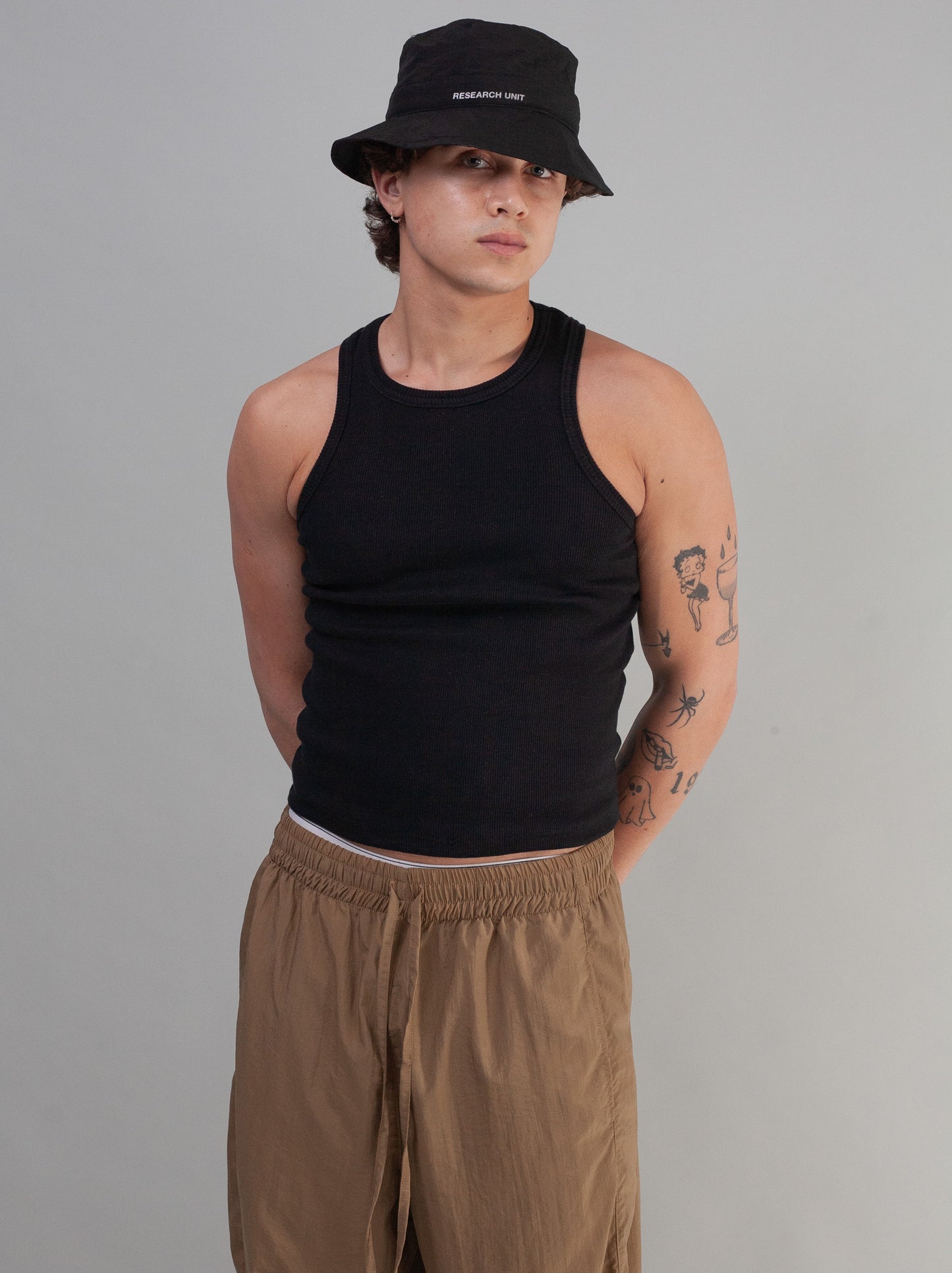 Ribbed Vest (Black)