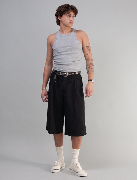 Ribbed Vest (Malange Grey)
