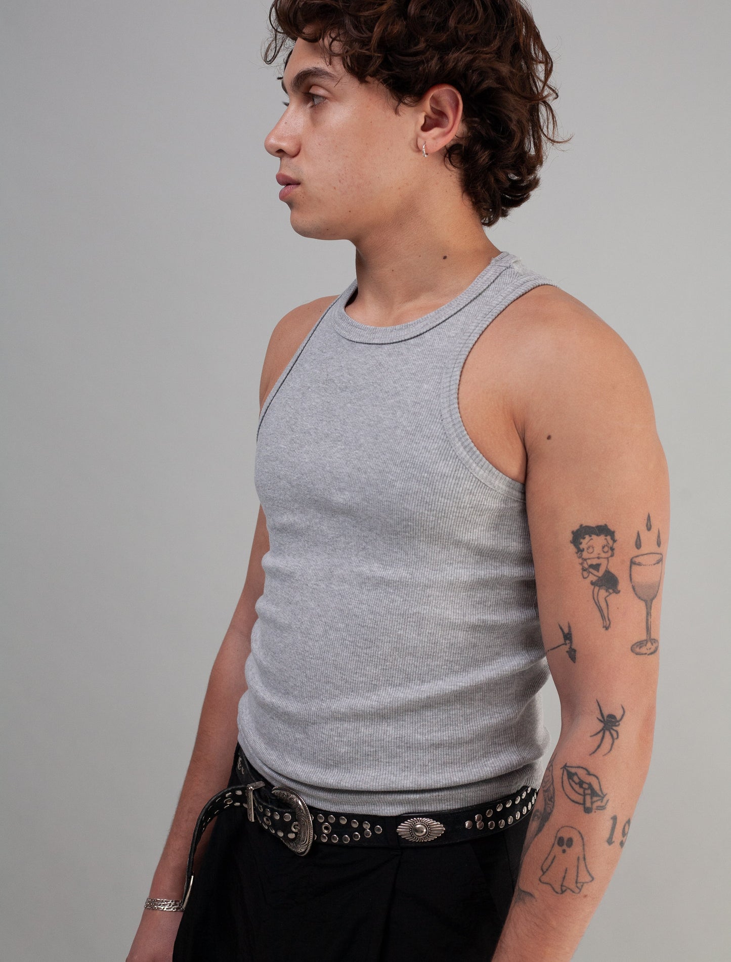 Ribbed Vest (Malange Grey)