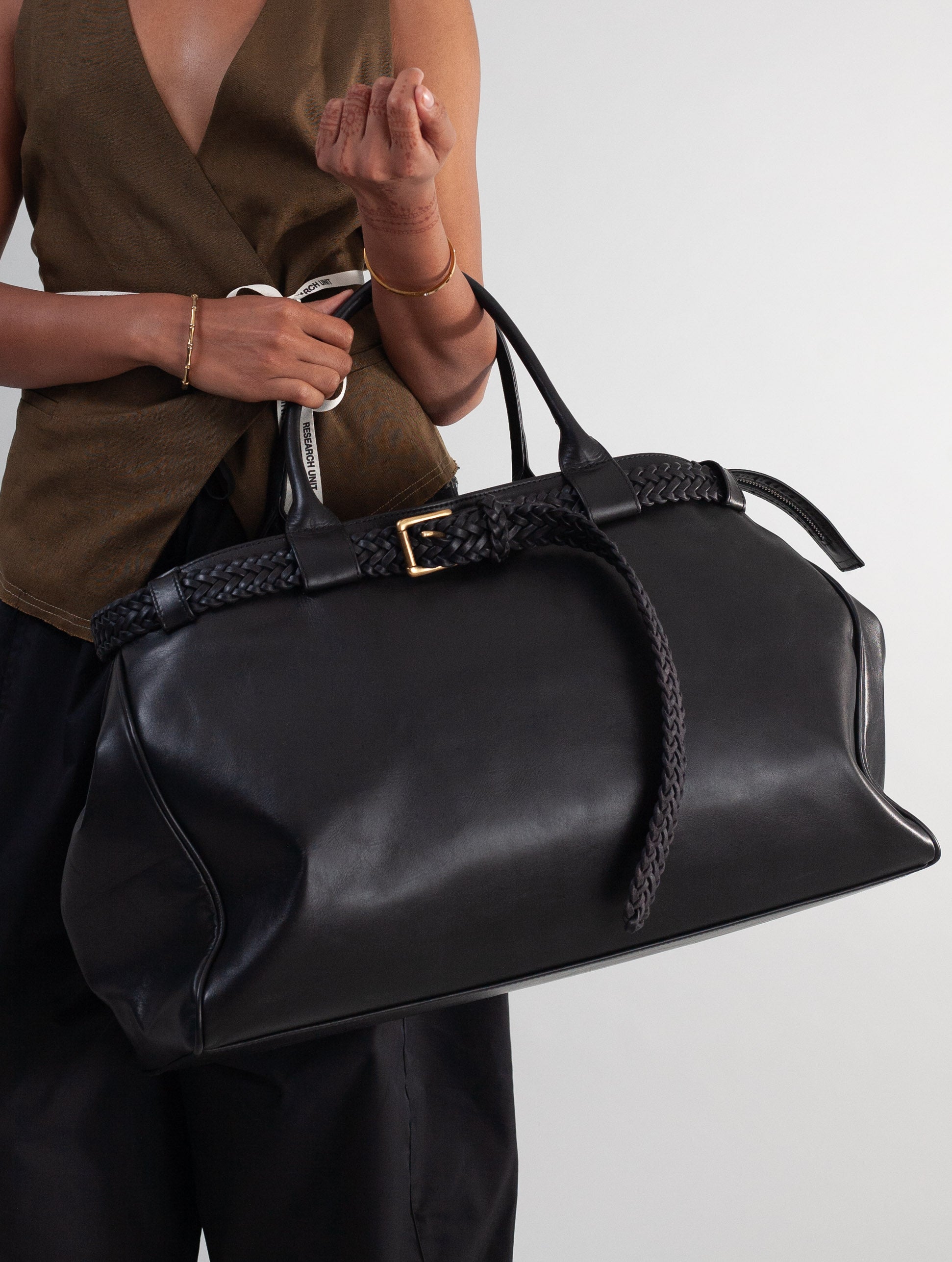 Belt Duffel Bag (Black)