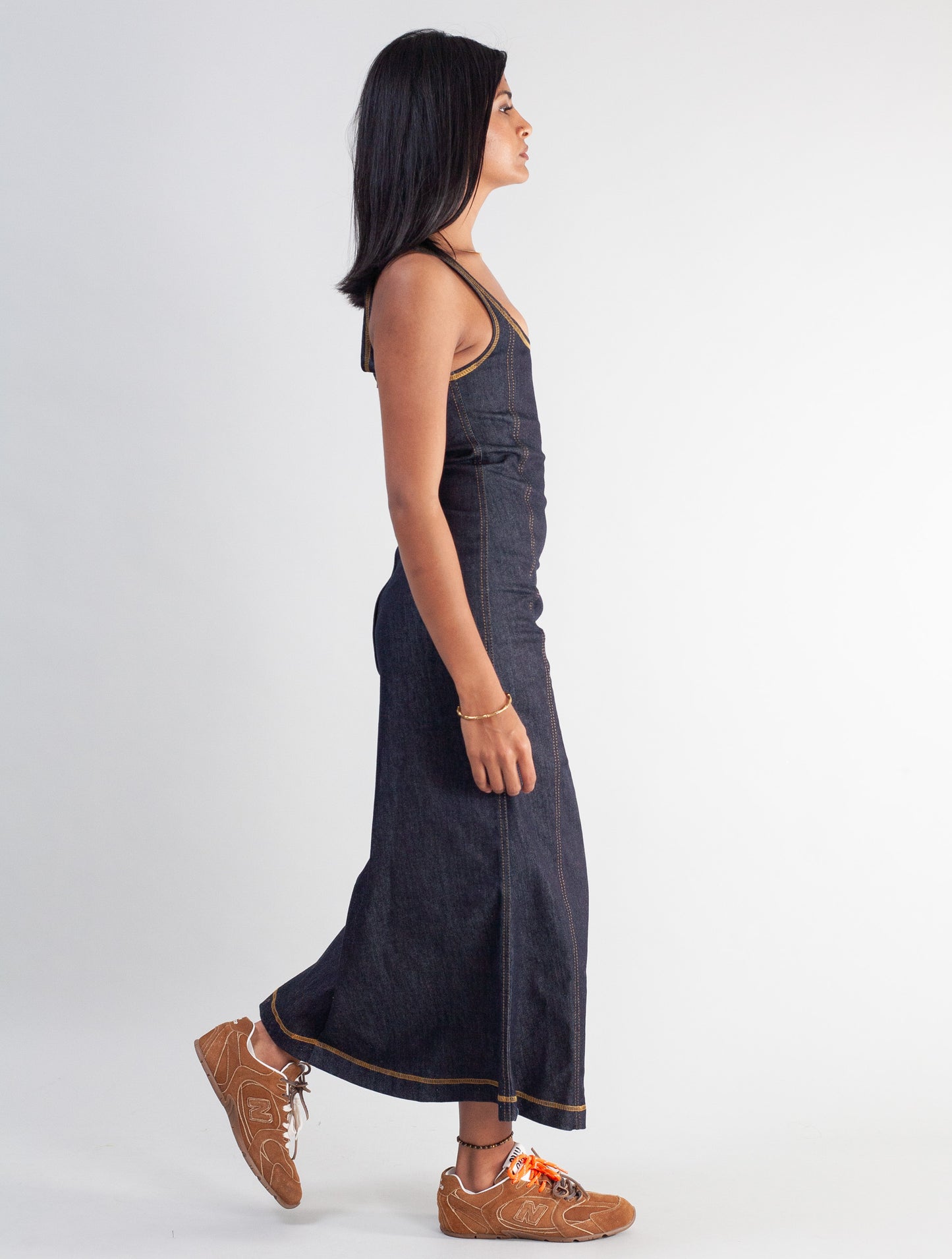 Décolletage dress ( Denim )