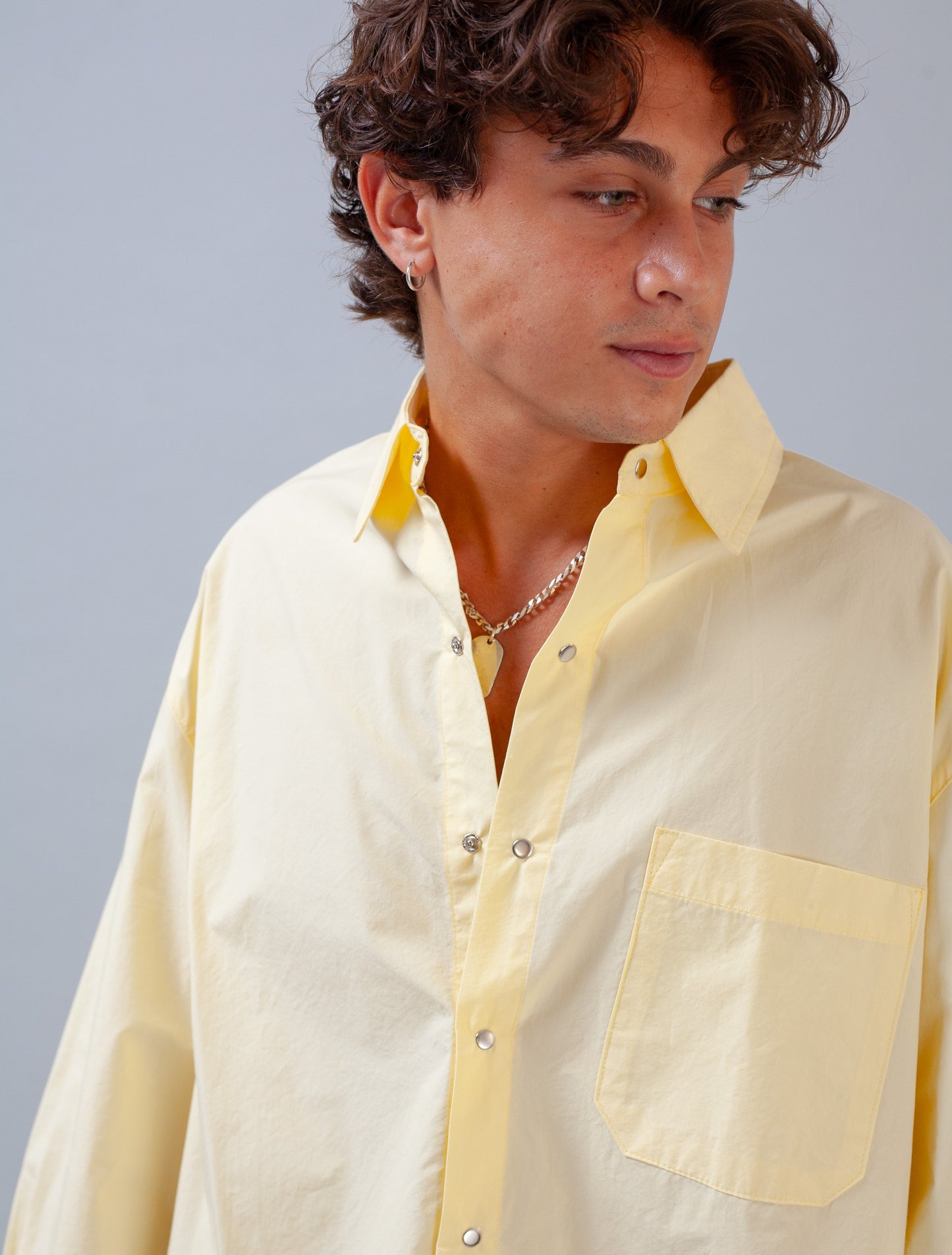 Raw Edged Shirt (Yellow)