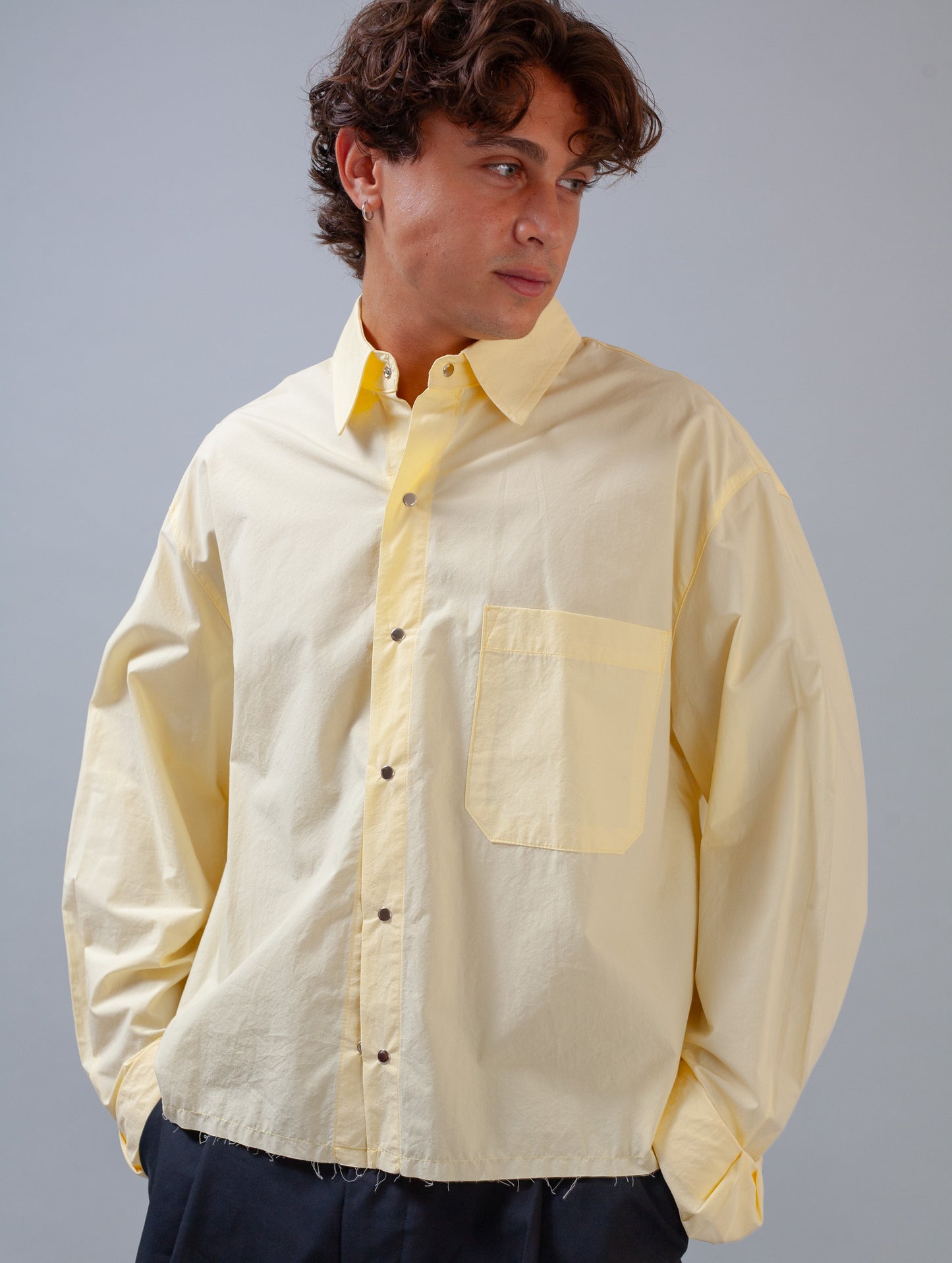 Raw Edged Shirt (Yellow)