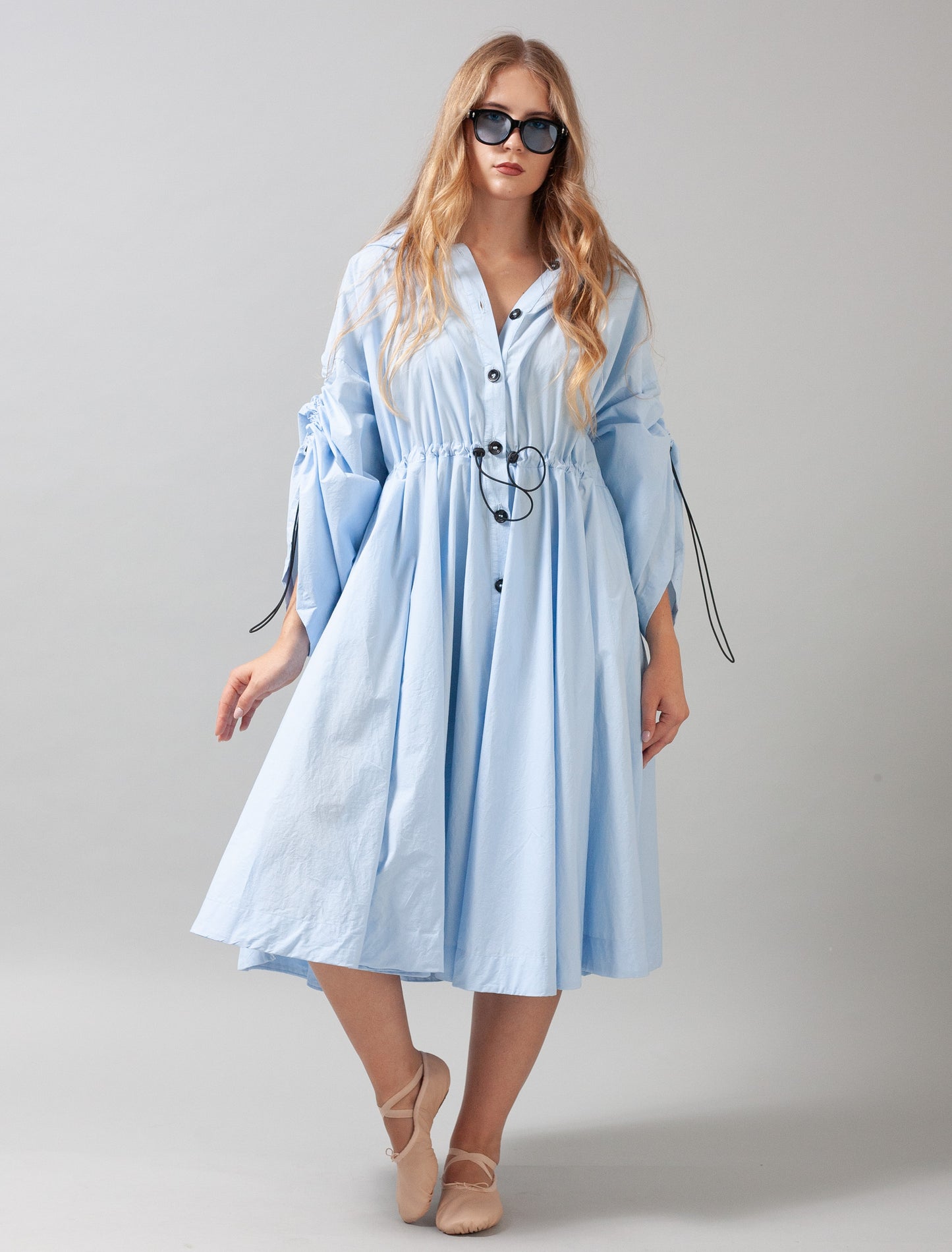 Osaka Dress Cotton (Sky Blue)