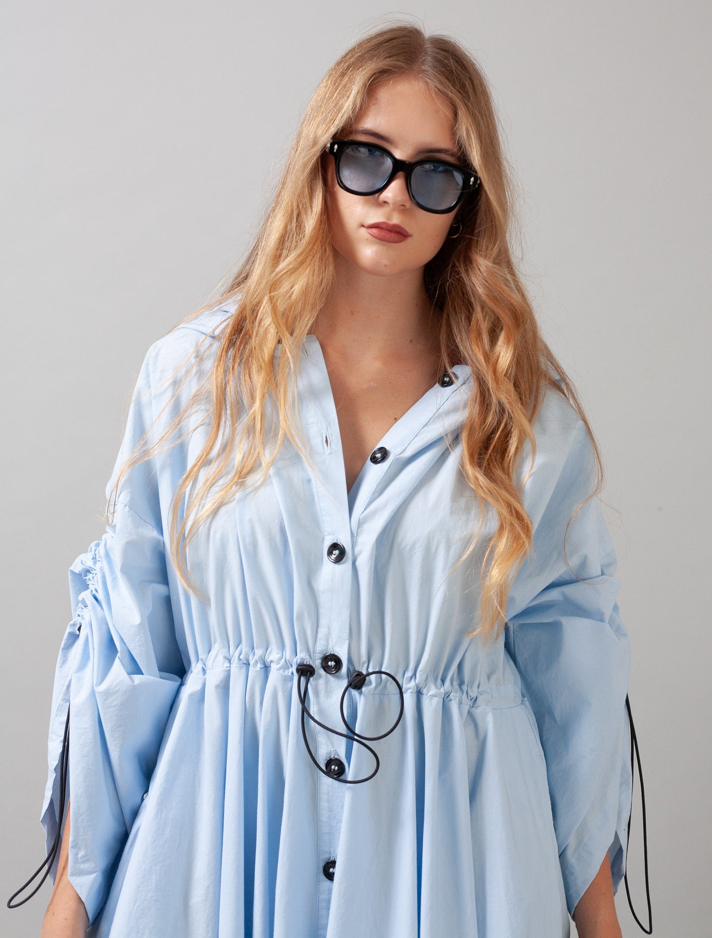 Osaka Dress Cotton (Sky Blue)