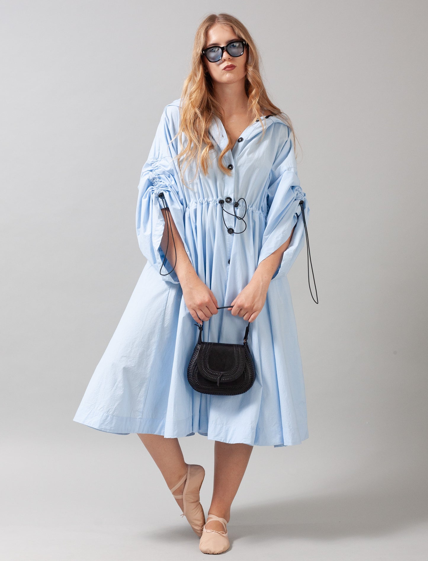 Osaka Dress Cotton (Sky Blue)