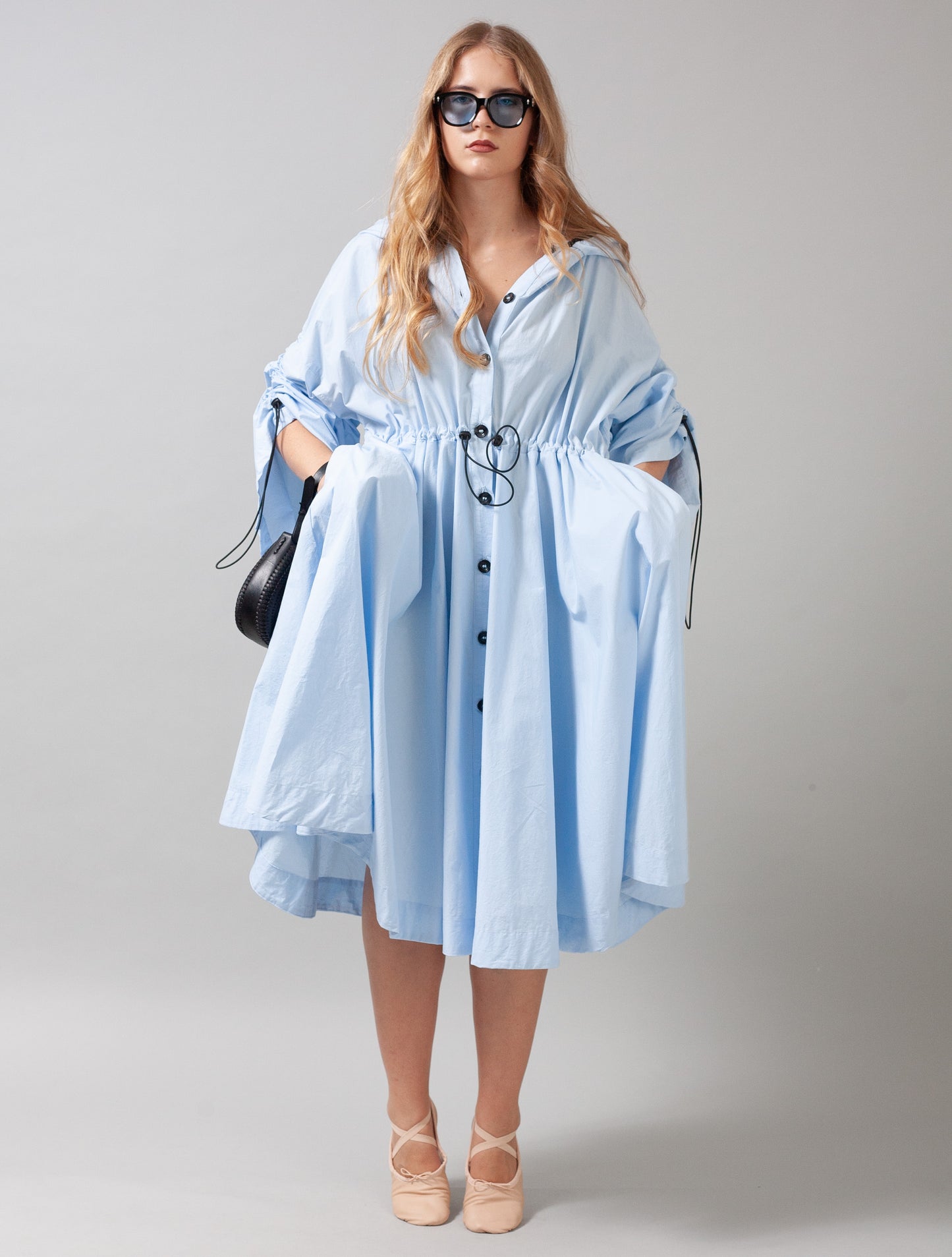 Osaka Dress Cotton (Sky Blue)