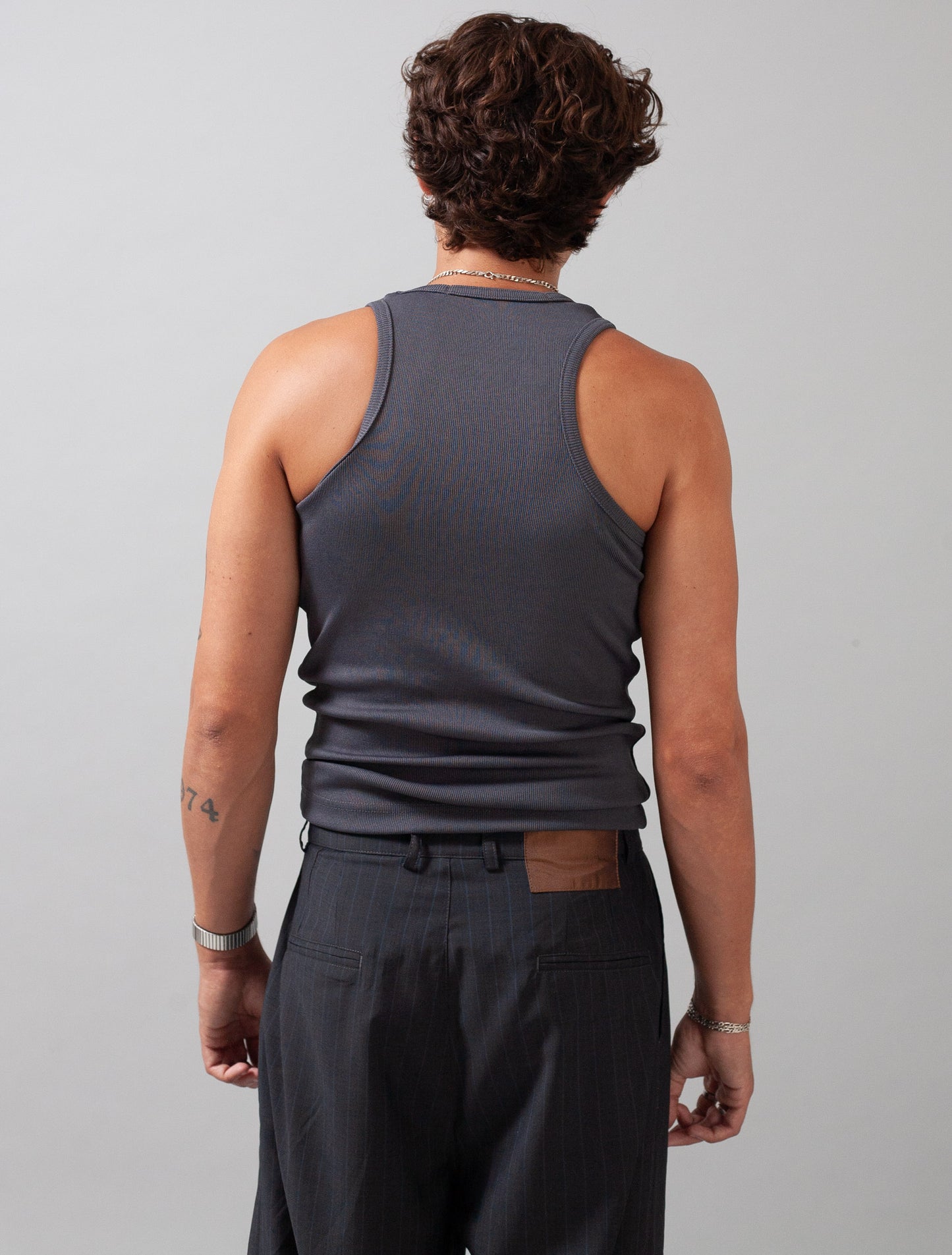 Perfomance Ribbed Vest (Charcoal)