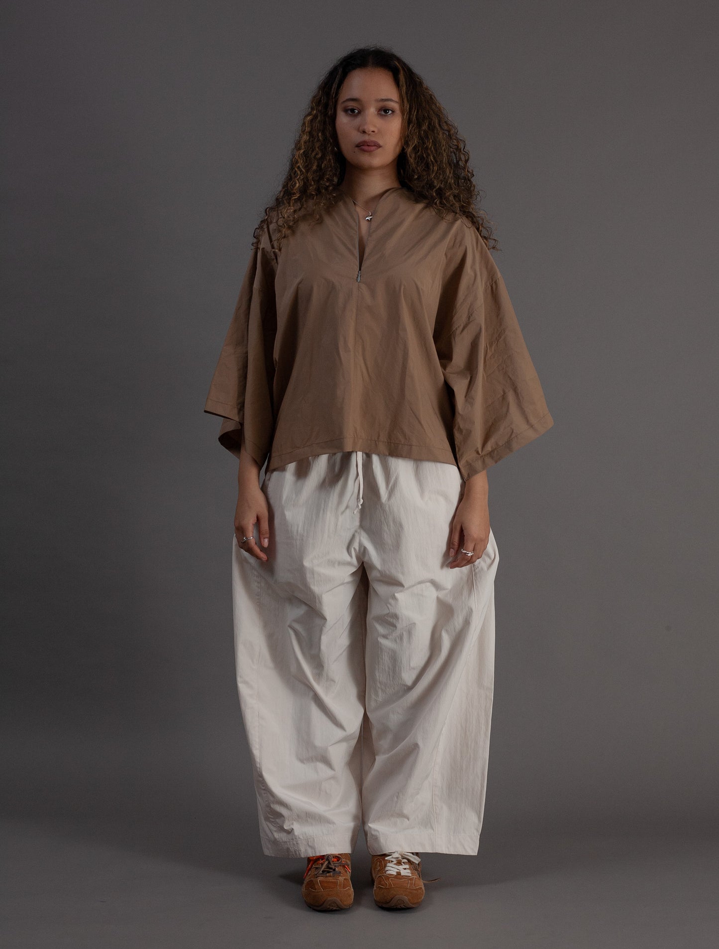 No-Collar Shirt (Clay)