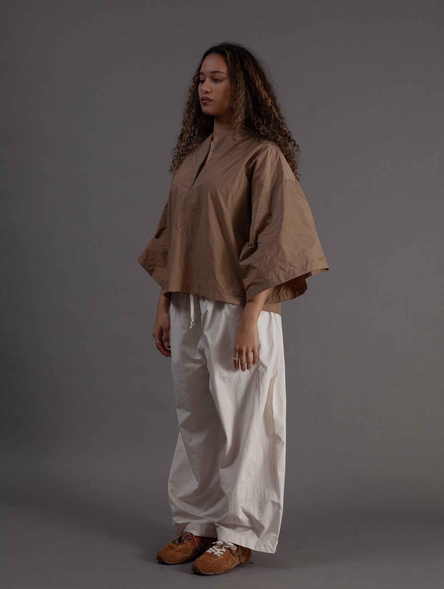 No-Collar Shirt (Clay)