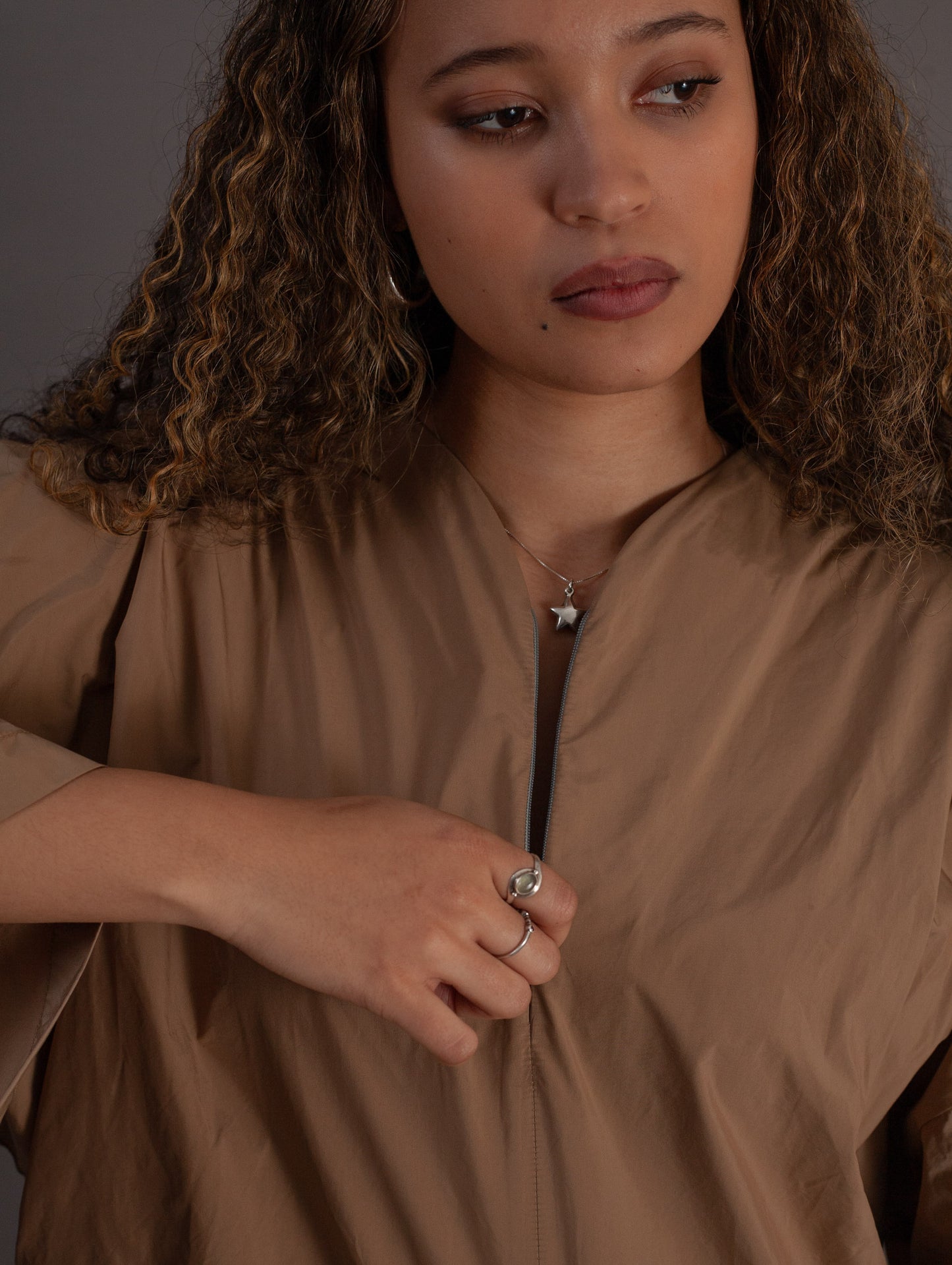 No-Collar Shirt (Clay)