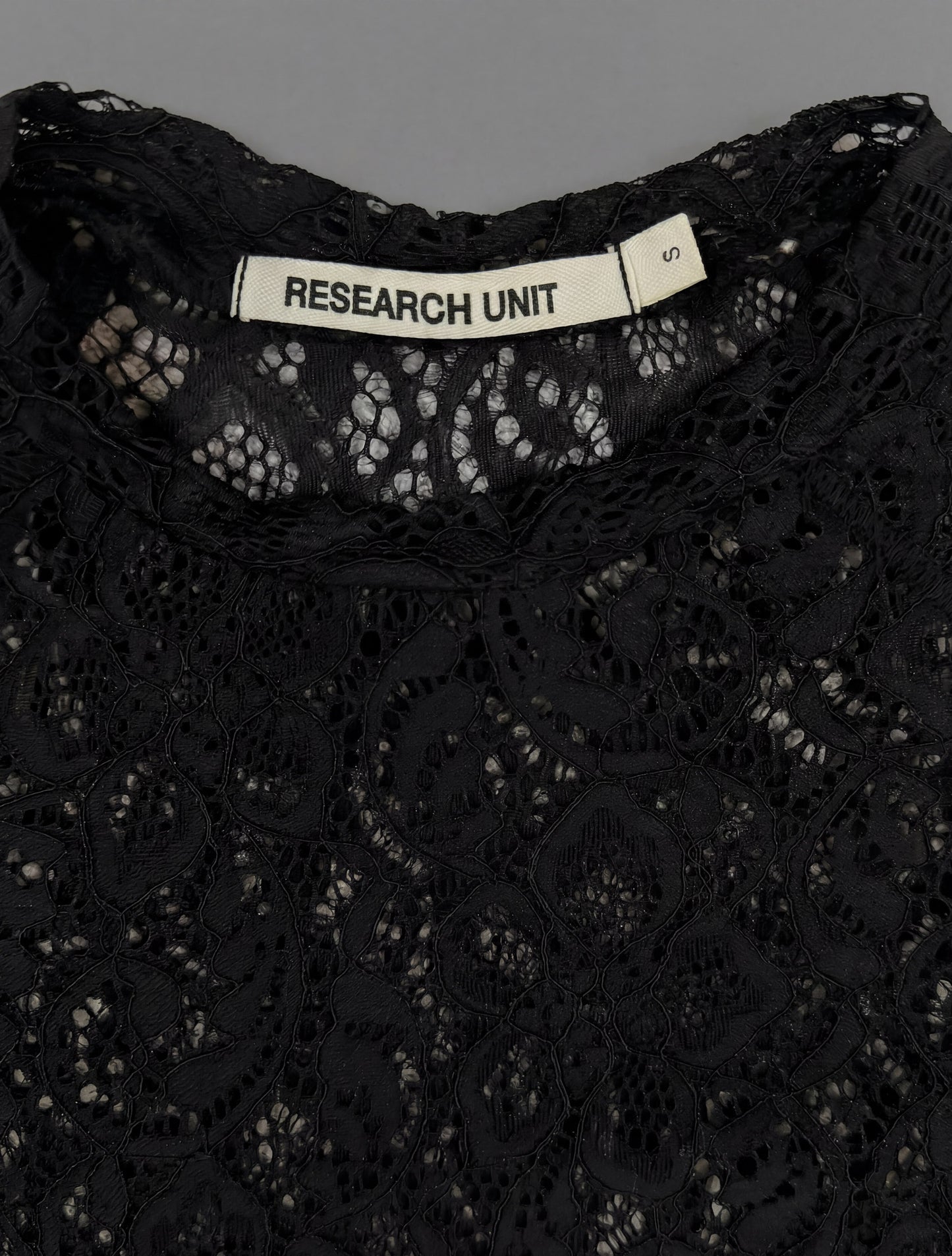 Lace Long Sleeve Top (Black)