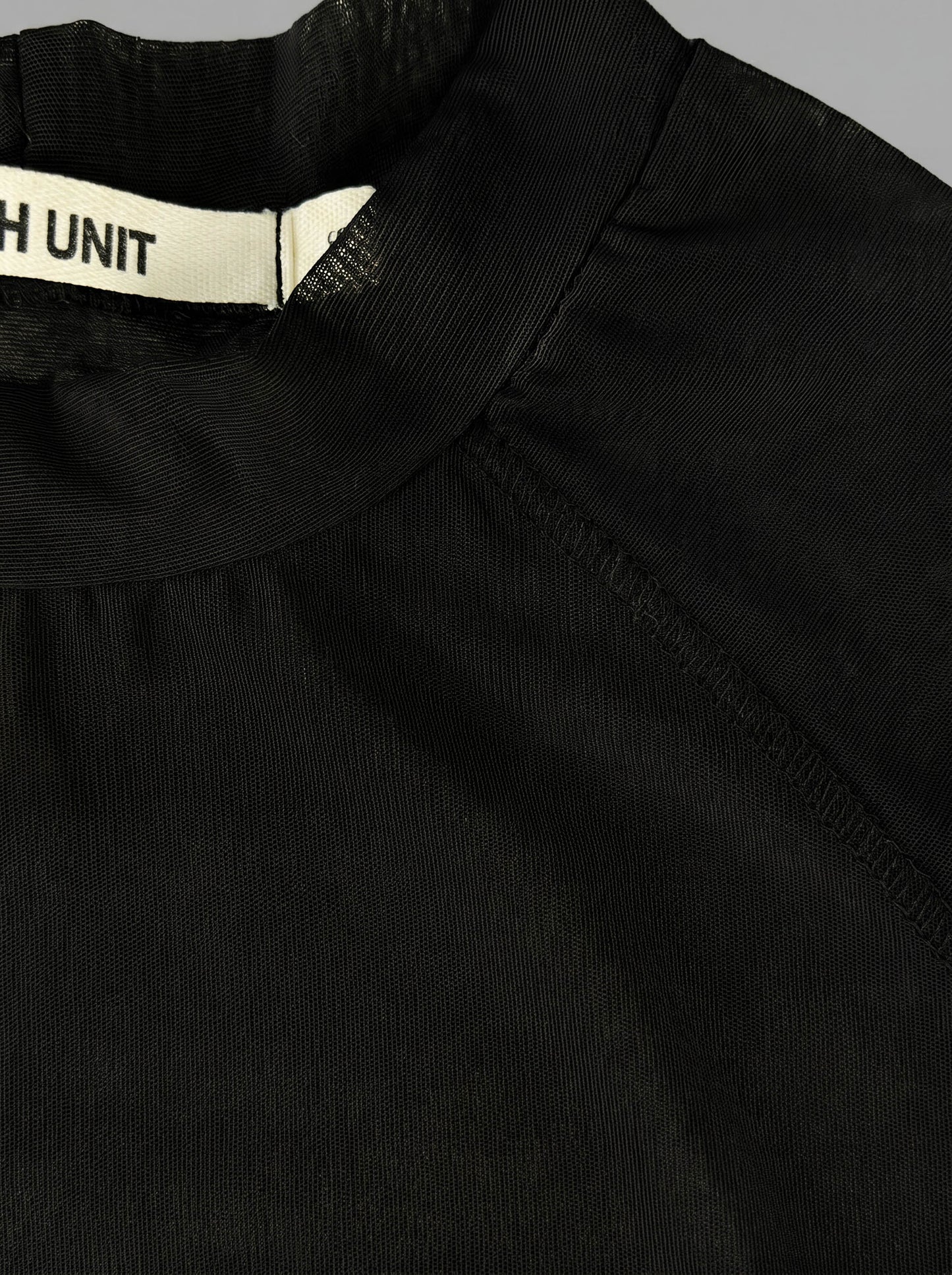 Mesh Long Sleeve Top (Black)