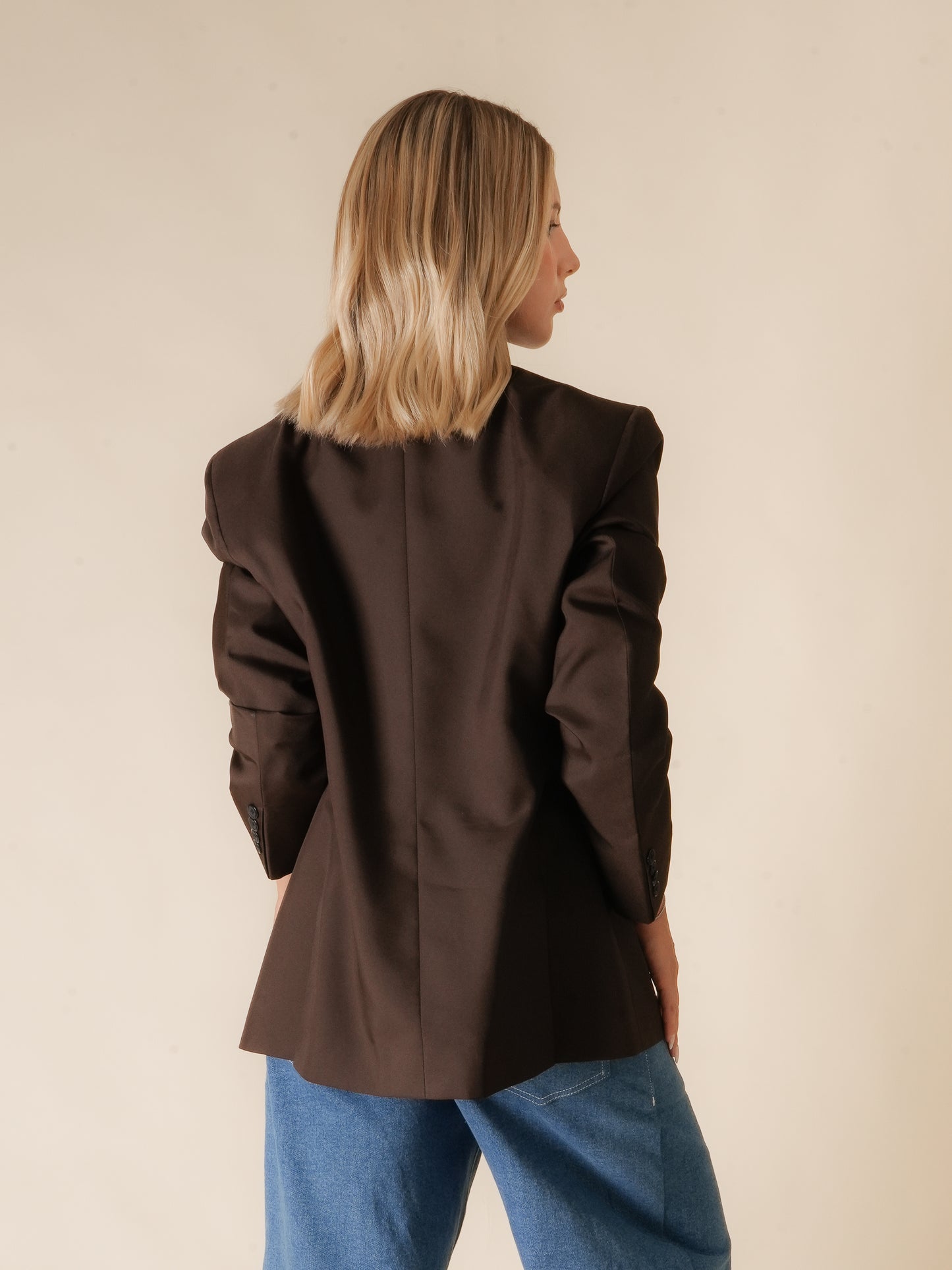 Double-Breasted Blazer (Chocolate)