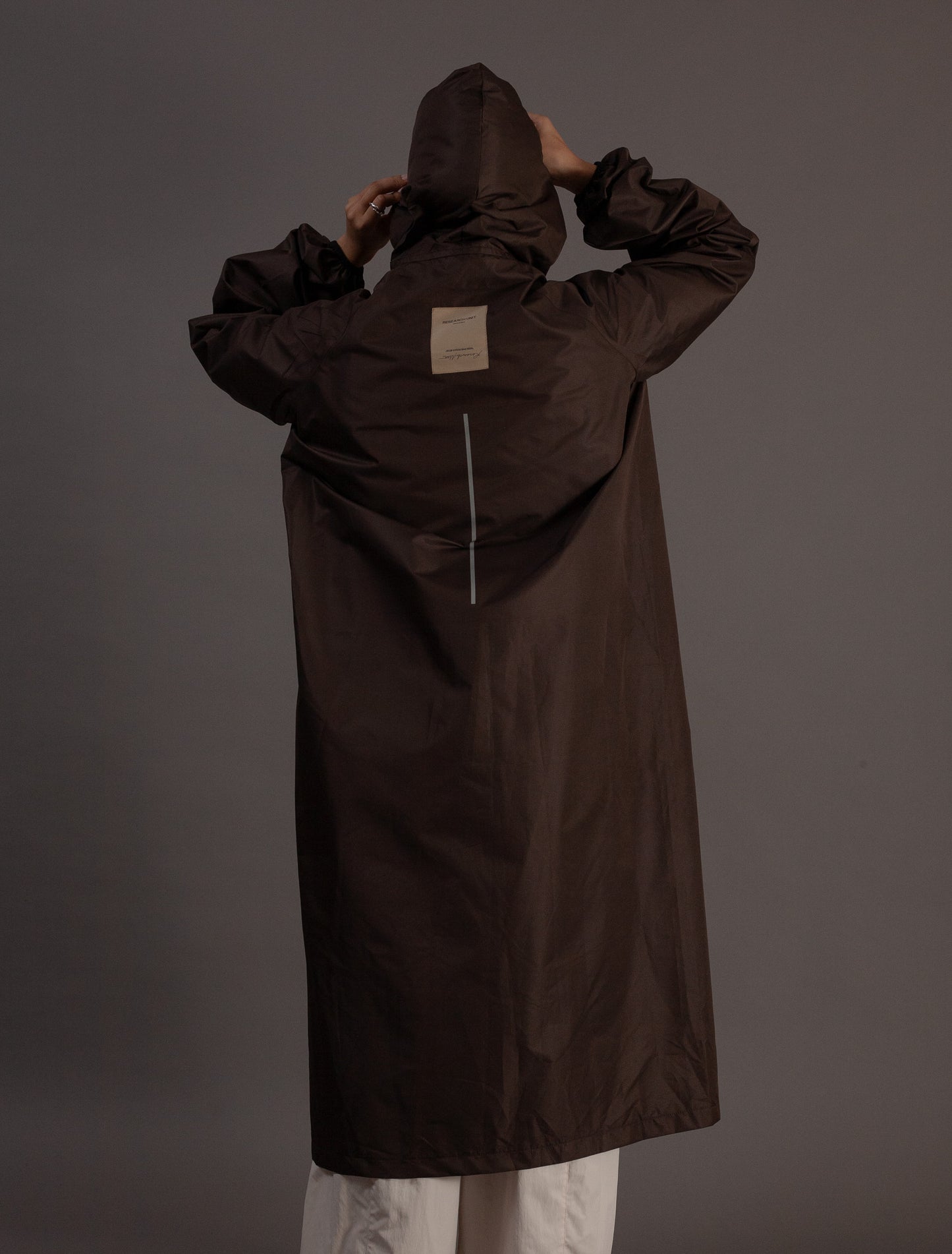 storm fit raincoat back