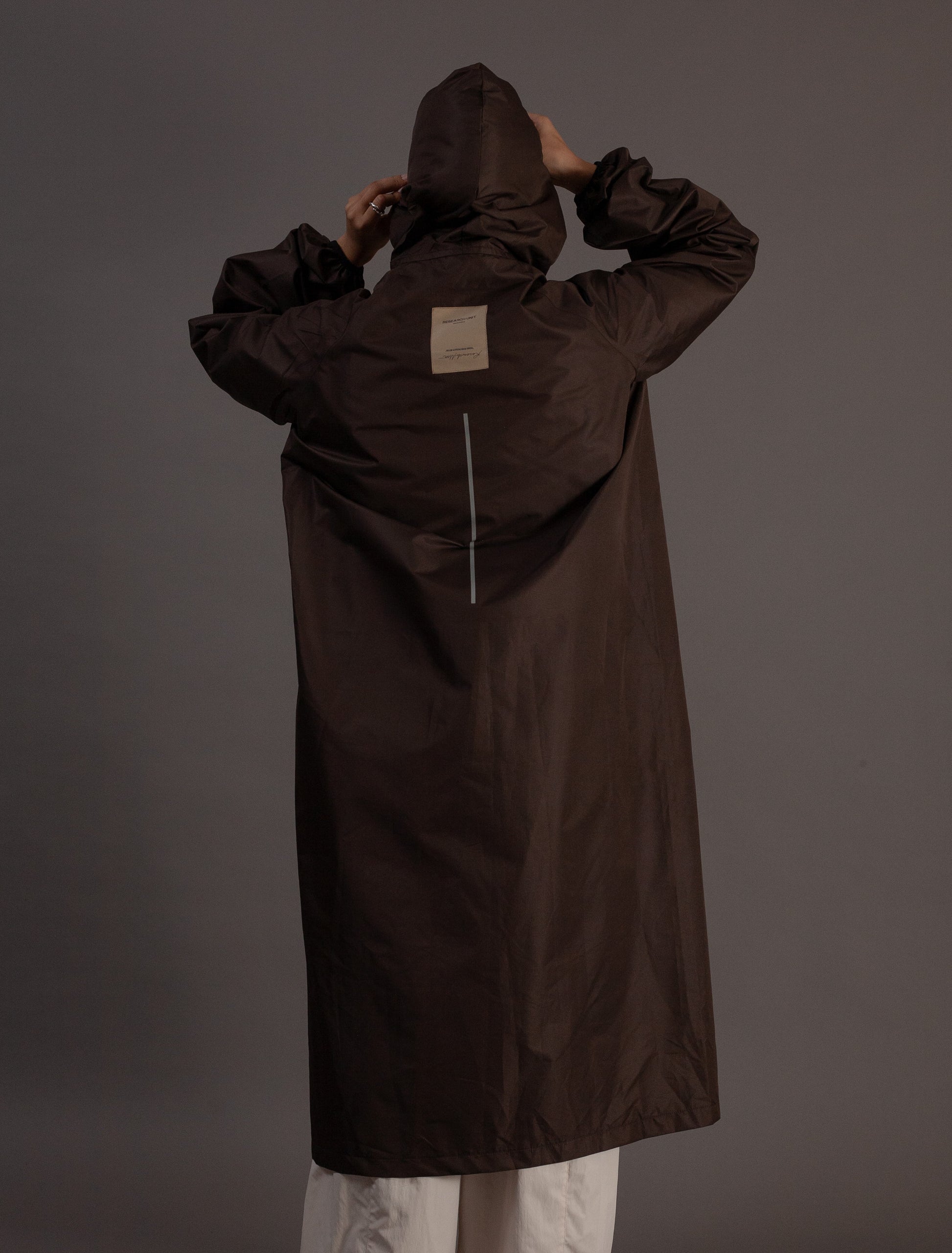 storm fit raincoat back