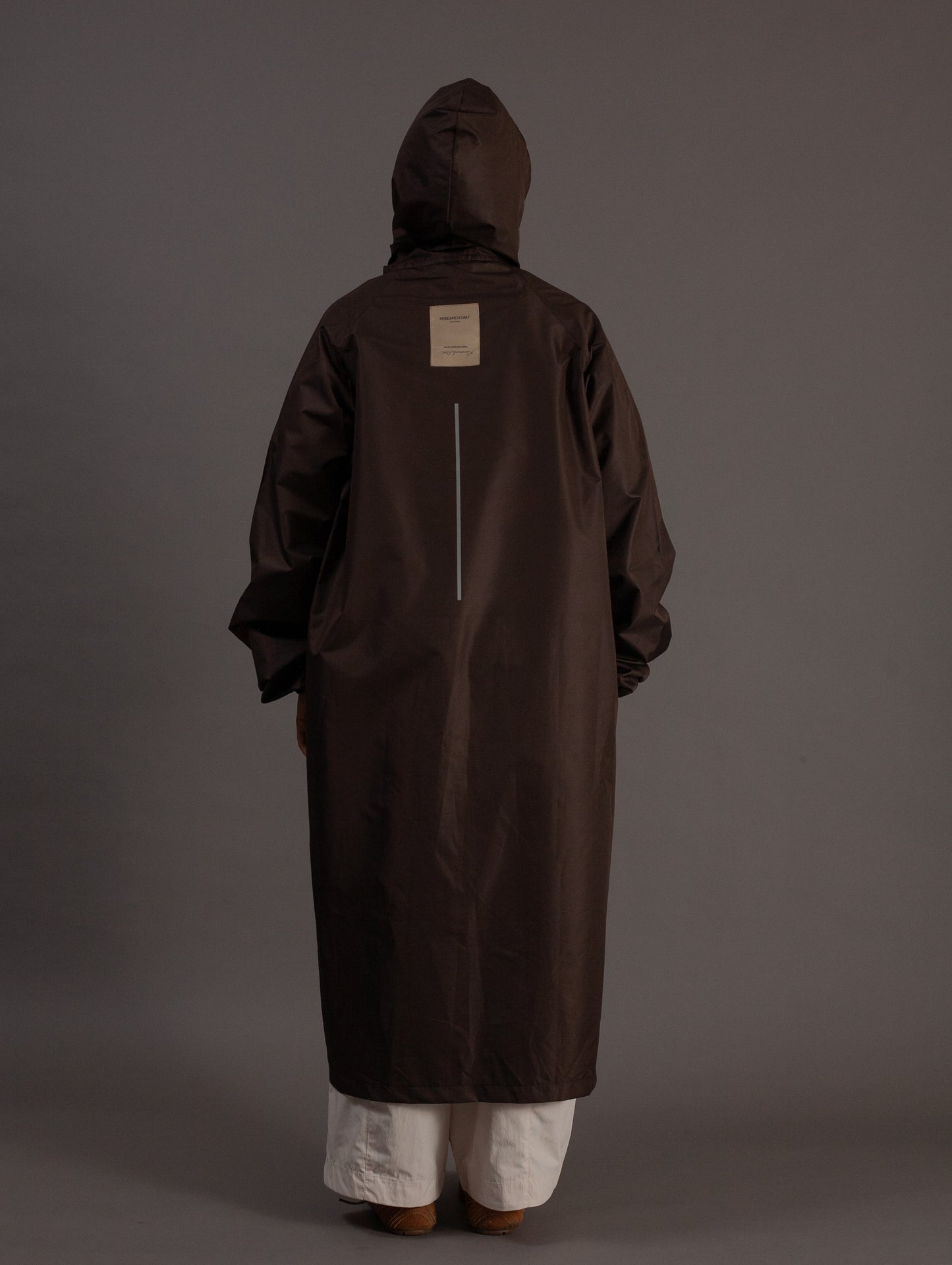 back of storm fit raincoat