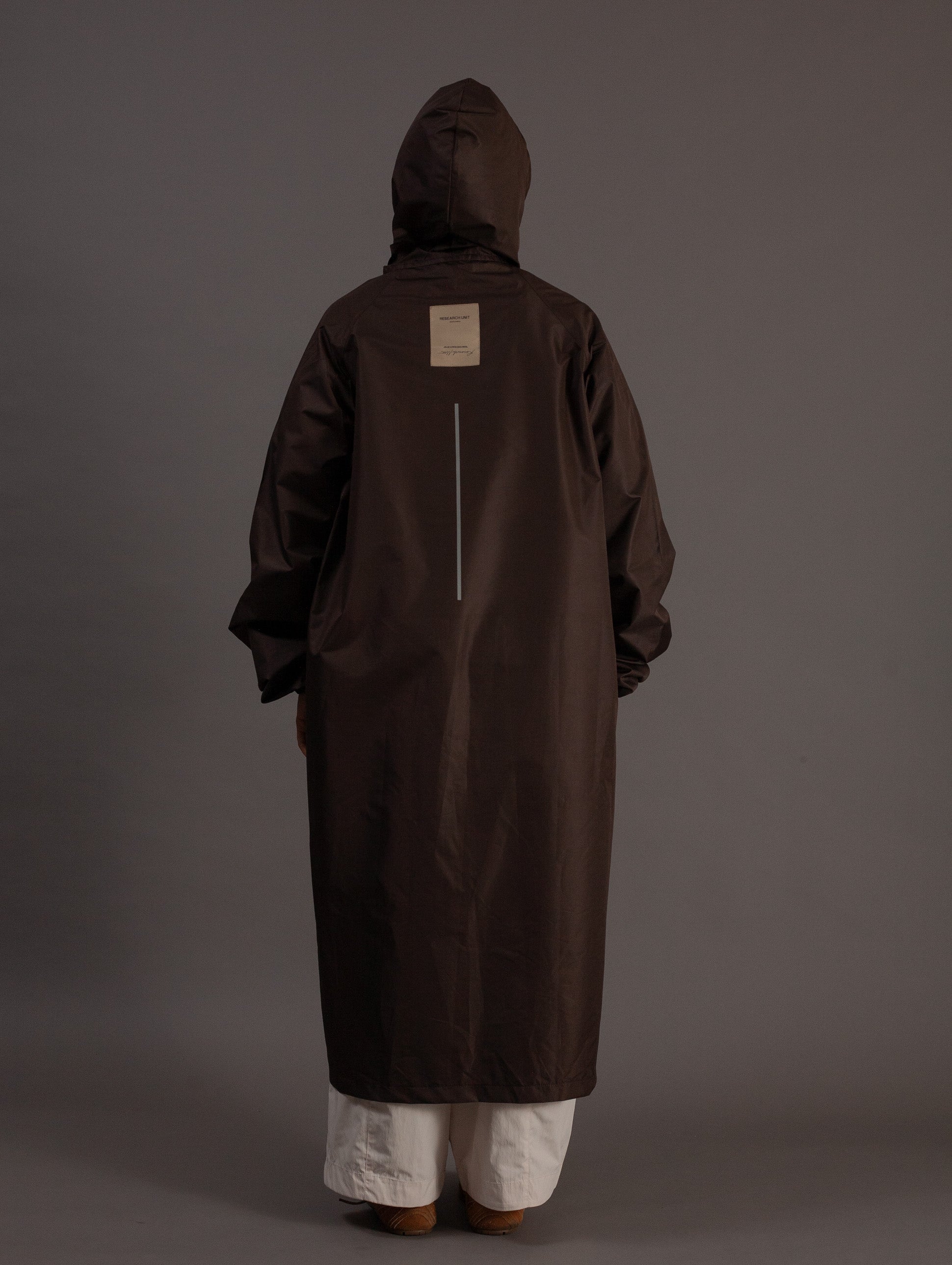 back of storm fit raincoat