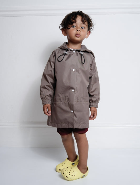 The Stormy Rain Jacket (Stone)